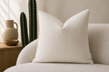 CALVI - Housse de coussin bouclette